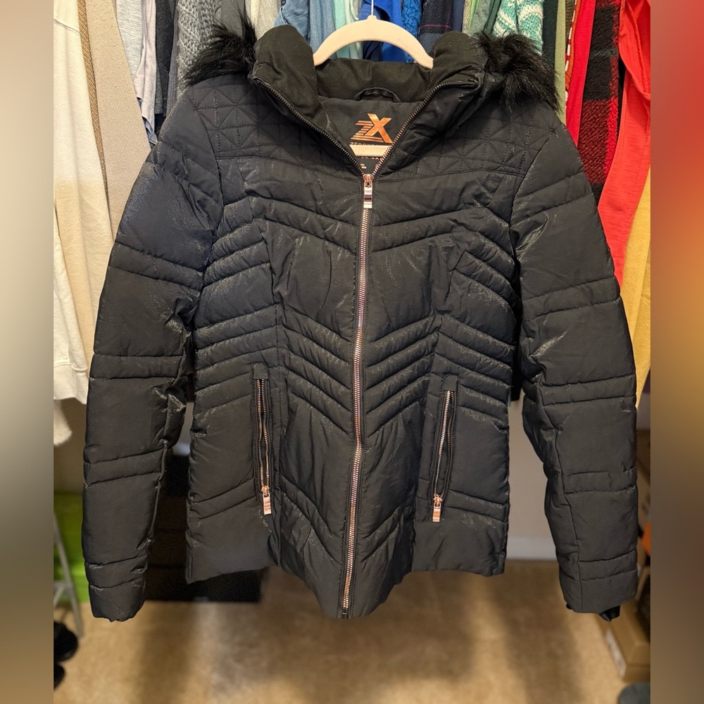 Women's Black Quilted Jacket ZeroXposur